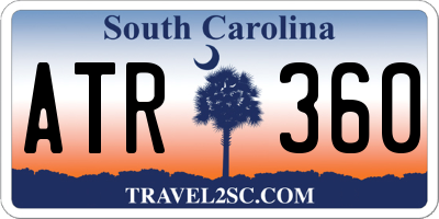 SC license plate ATR360