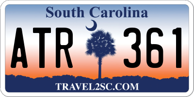 SC license plate ATR361