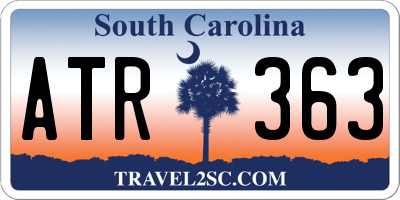 SC license plate ATR363