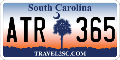 SC license plate ATR365