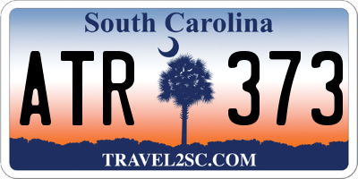 SC license plate ATR373
