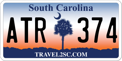 SC license plate ATR374