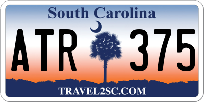 SC license plate ATR375