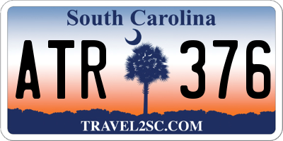 SC license plate ATR376