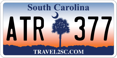 SC license plate ATR377