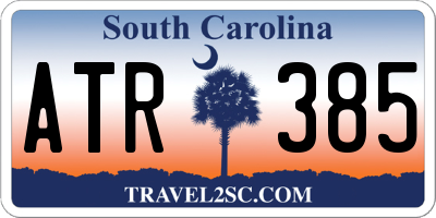 SC license plate ATR385
