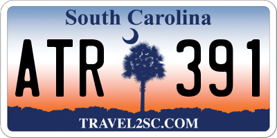 SC license plate ATR391