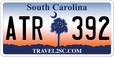 SC license plate ATR392