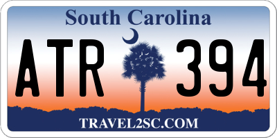 SC license plate ATR394