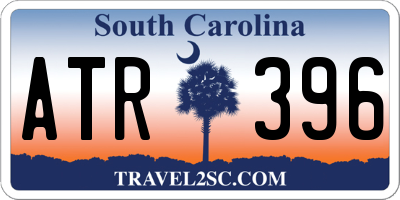 SC license plate ATR396