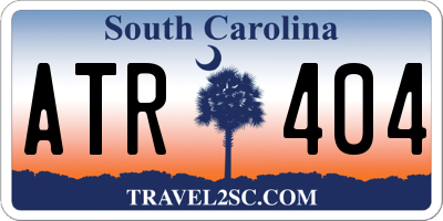 SC license plate ATR404