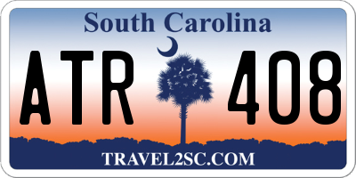 SC license plate ATR408