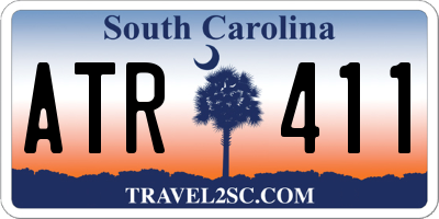 SC license plate ATR411