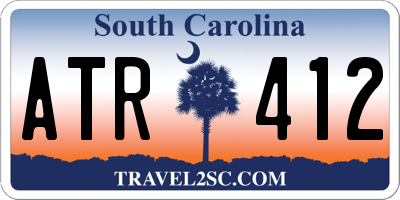 SC license plate ATR412