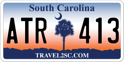 SC license plate ATR413