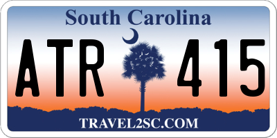 SC license plate ATR415