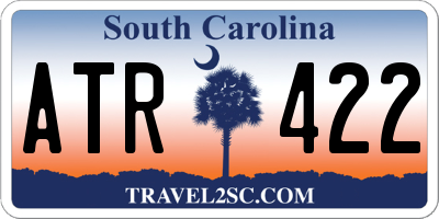 SC license plate ATR422