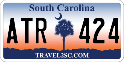 SC license plate ATR424