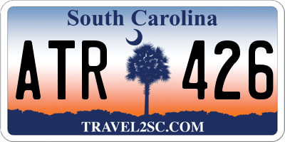SC license plate ATR426