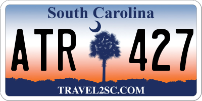 SC license plate ATR427