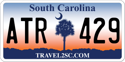 SC license plate ATR429