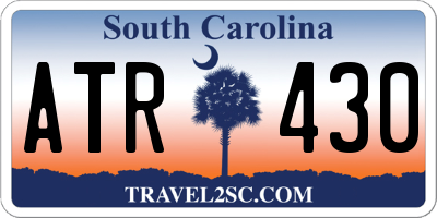 SC license plate ATR430