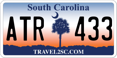 SC license plate ATR433