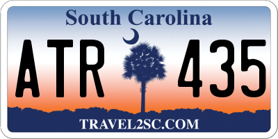 SC license plate ATR435