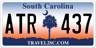 SC license plate ATR437