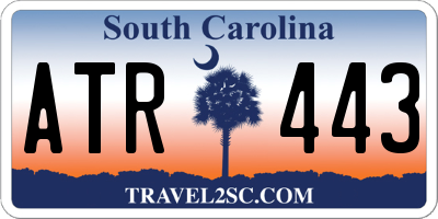 SC license plate ATR443