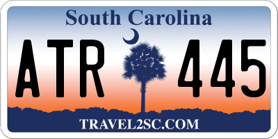 SC license plate ATR445