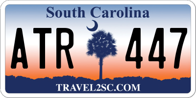 SC license plate ATR447