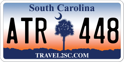SC license plate ATR448