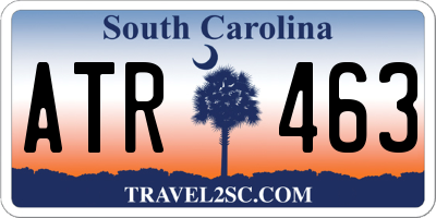 SC license plate ATR463