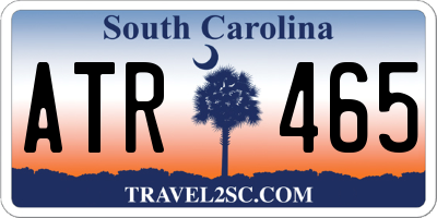 SC license plate ATR465