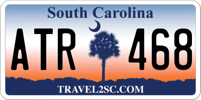 SC license plate ATR468
