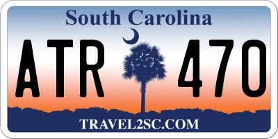 SC license plate ATR470