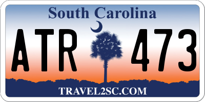 SC license plate ATR473