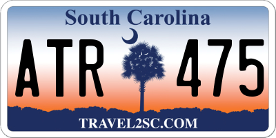 SC license plate ATR475