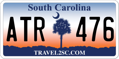 SC license plate ATR476