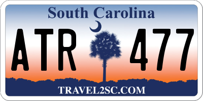 SC license plate ATR477