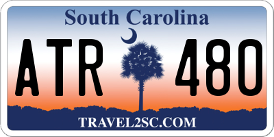 SC license plate ATR480