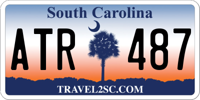 SC license plate ATR487