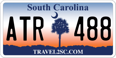 SC license plate ATR488