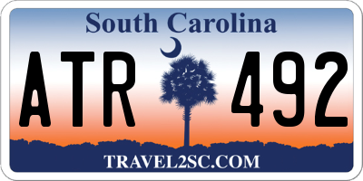 SC license plate ATR492