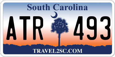 SC license plate ATR493