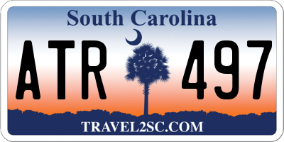 SC license plate ATR497