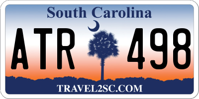 SC license plate ATR498