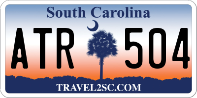 SC license plate ATR504