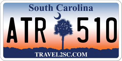 SC license plate ATR510
